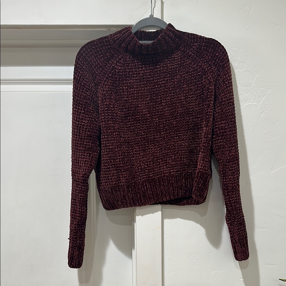 Women's Chenille Mock Neck Sweater